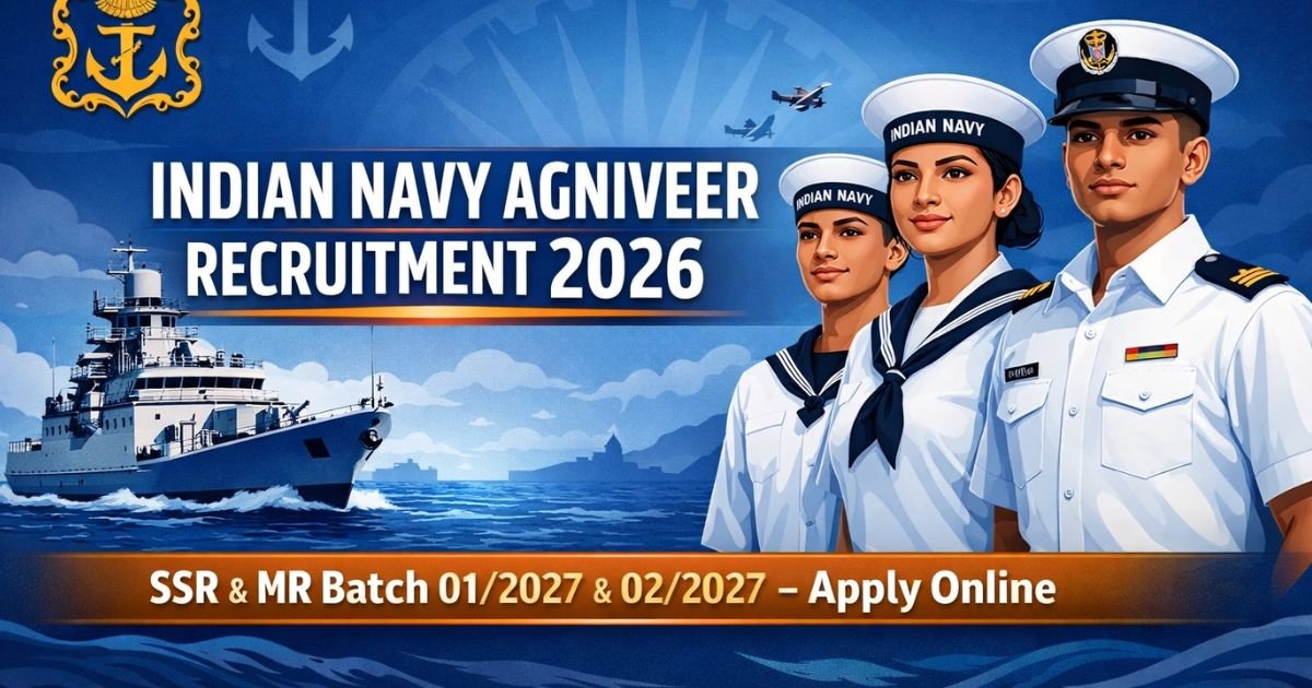 Indian Navy Agniveer SSR MR Recruitment 2026 apply online notification