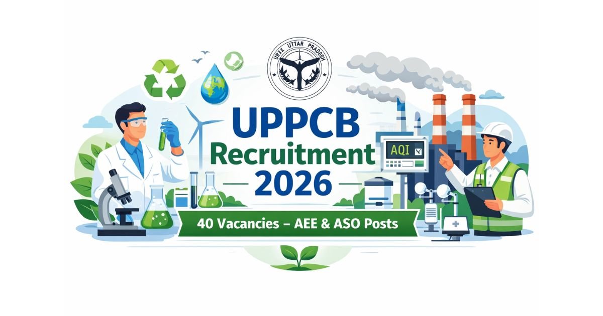 UPPCB AEE and ASO Recruitment 2026 notification for 40 posts