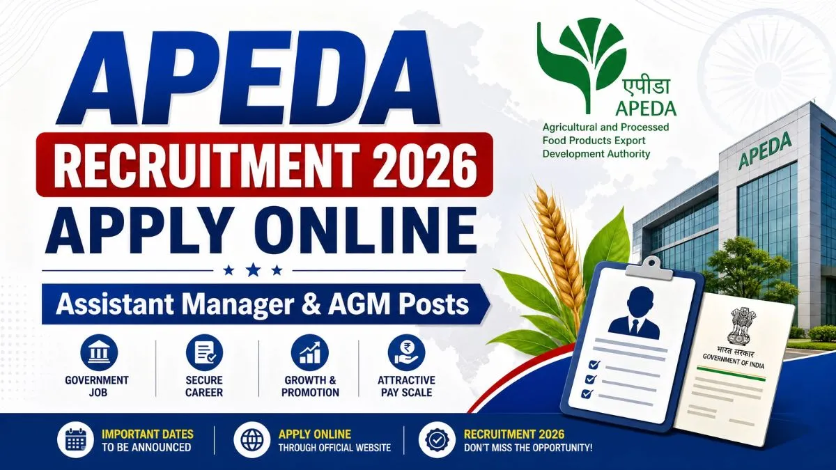 APEDA Recruitment 2026 Assistant Manager and AGM Notification