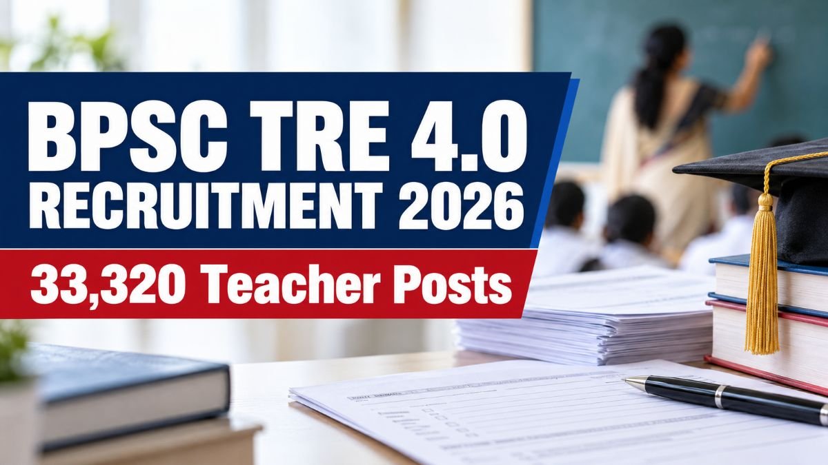 BPSC TRE 4.0 Recruitment 2026 for 33320 teacher posts