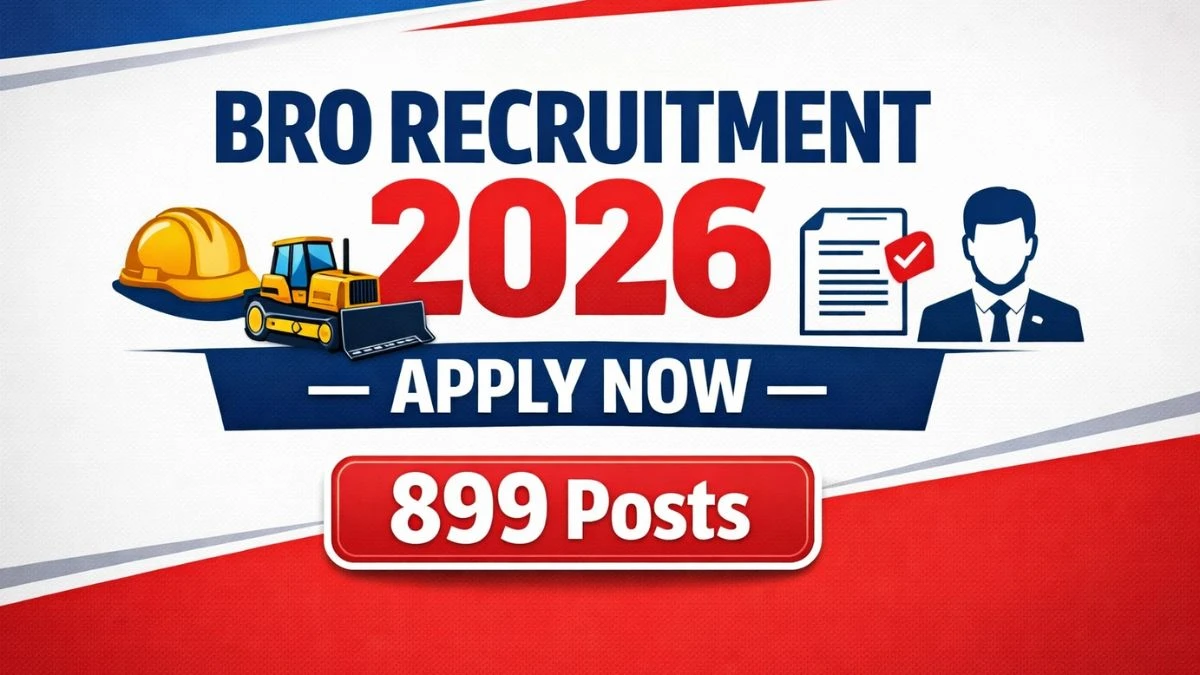 BRO Recruitment 2026 notification for 899 posts