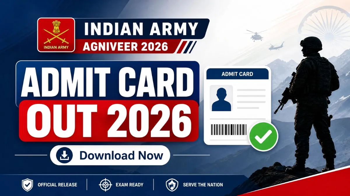 Indian Army Agniveer Admit Card 2026 Download Hall Ticket