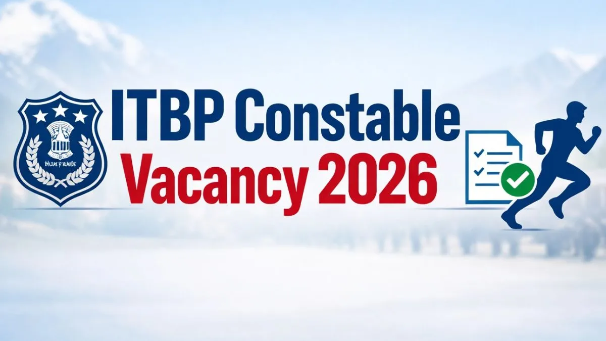 ITBP Constable Barber Washerman Recruitment 2026