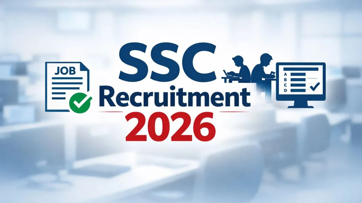 SSC Recruitment 2026 Notification for CGL JE Selection Post