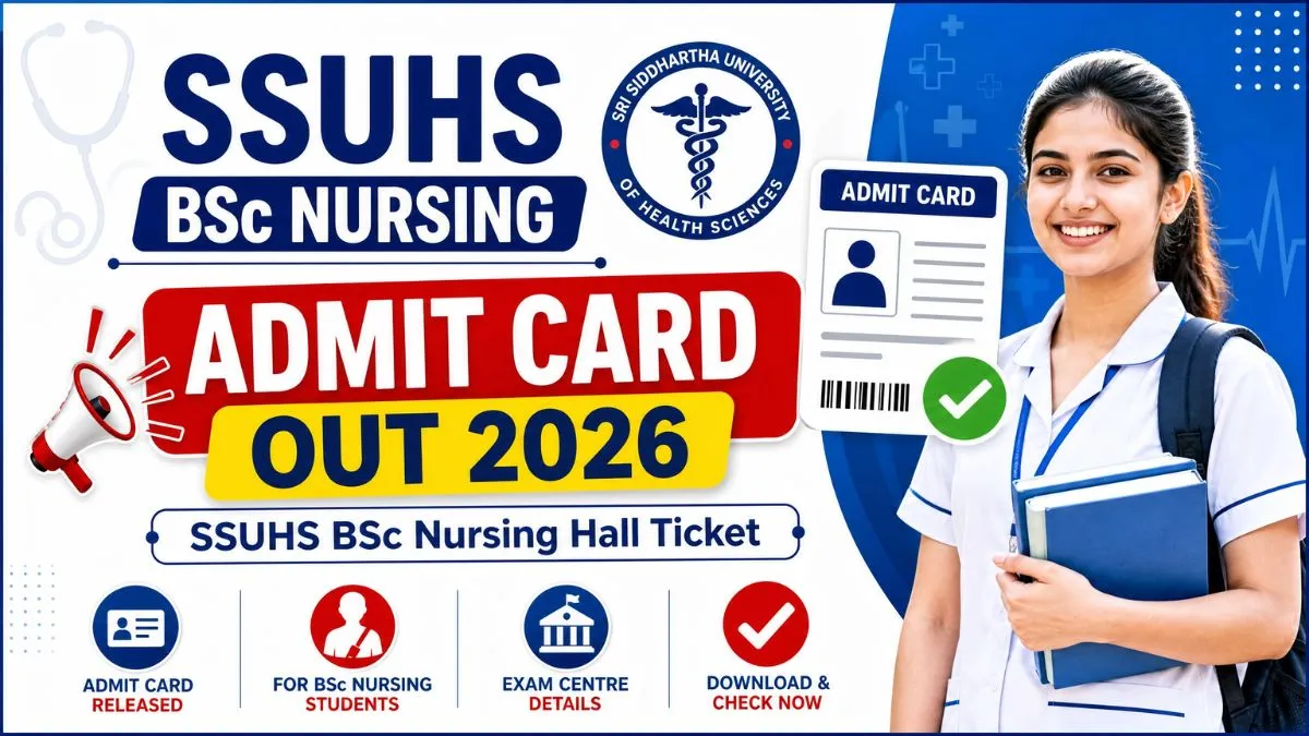 SSUHS BSc Nursing Admit Card 2026 Download Hall Ticket