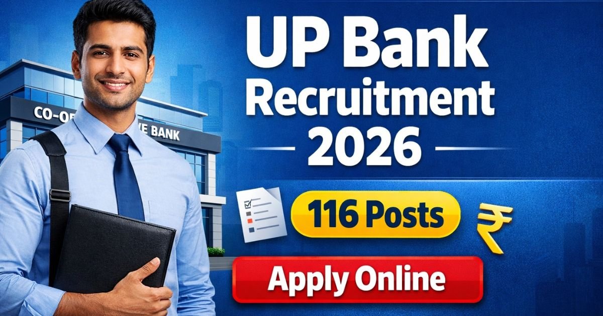 UP Co-operative Bank Recruitment 2026 apply online 116 posts clerk manager vacancy details