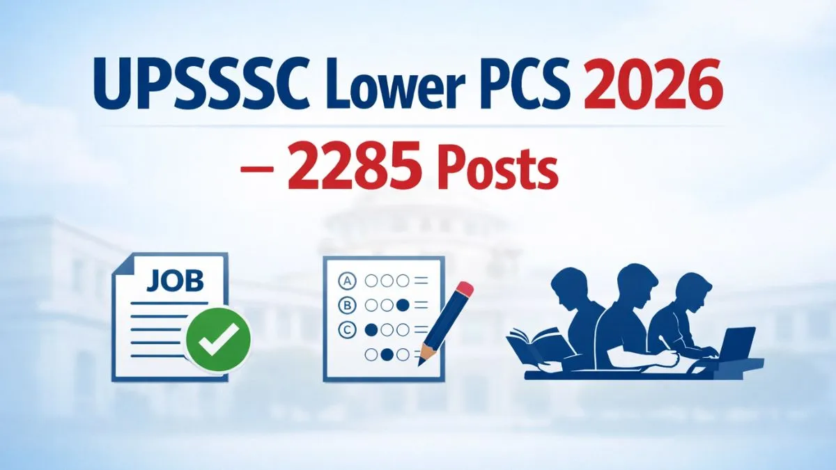 UPSSSC Lower PCS Recruitment 2026 notification