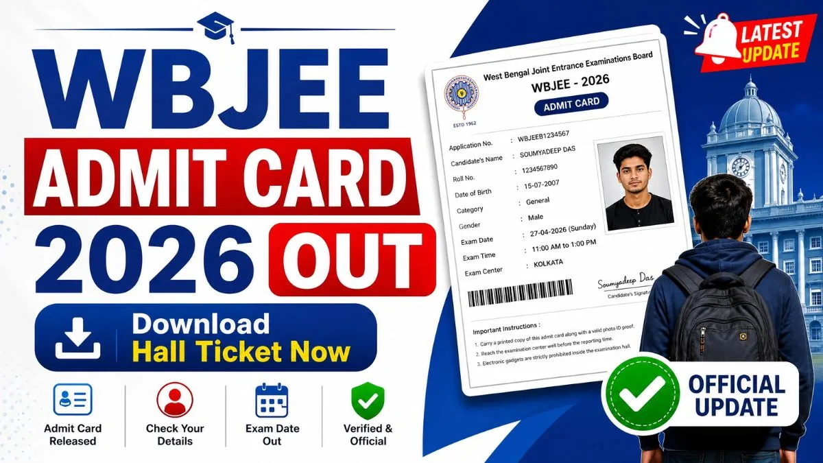 WBJEE Admit Card 2026 Hall Ticket Download
